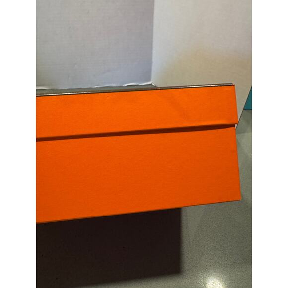Authentic Hermes Paris Empty Box Only Size 12" x 8" x 4.5" Orange Square Storage - Picture 5 of 11